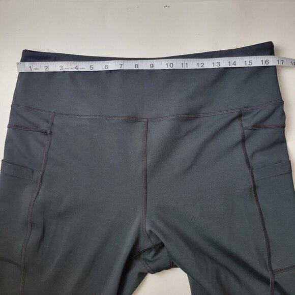 ZYIA Active Leggings Capri Crop High Waist Black 16-18 - Picture 7 of 10